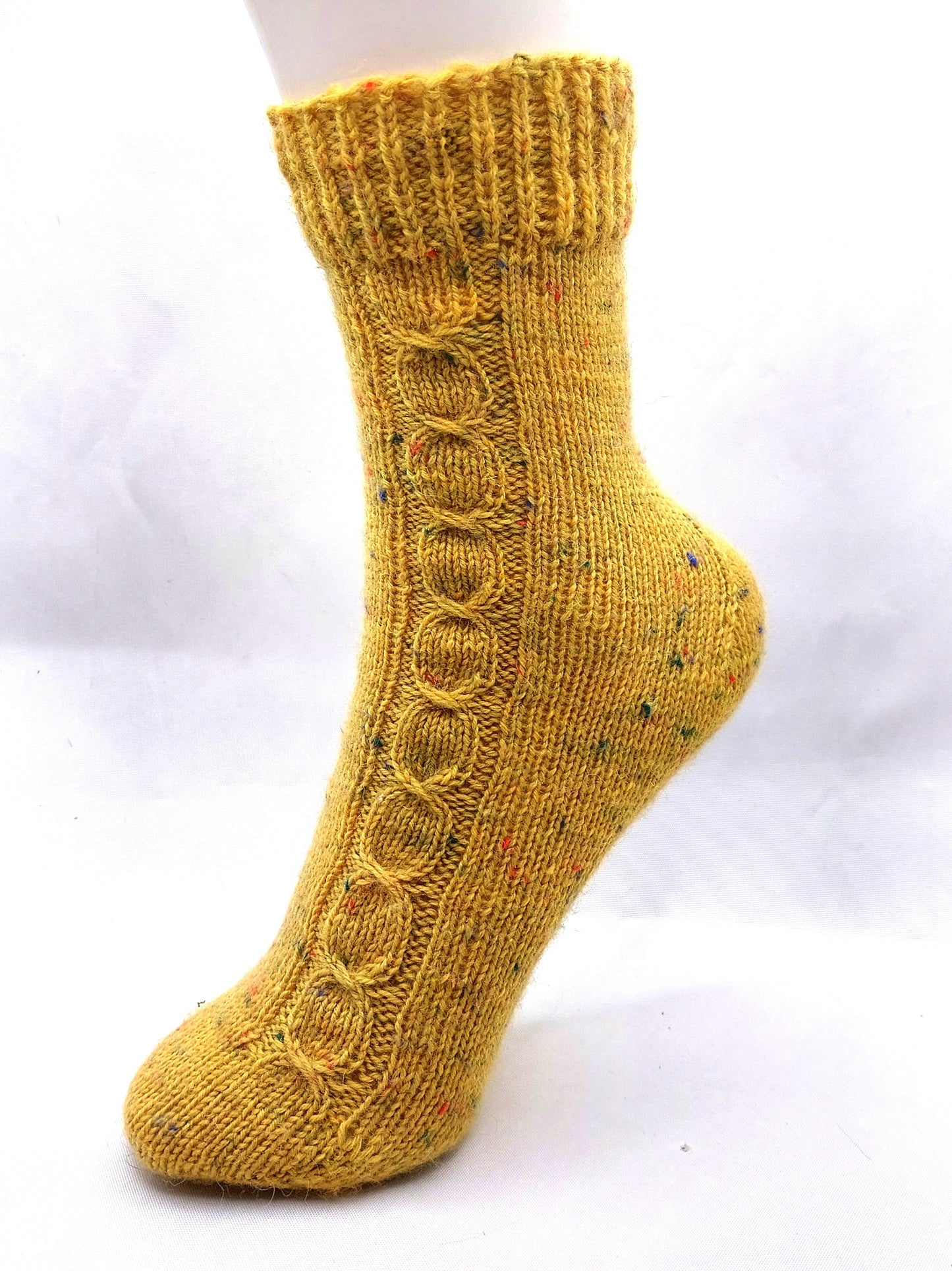 Strickanleitung Fixe-Quicky-Ferse "Perlenband", Toe Up, Socken stricken, Gr. 34-45, PDF