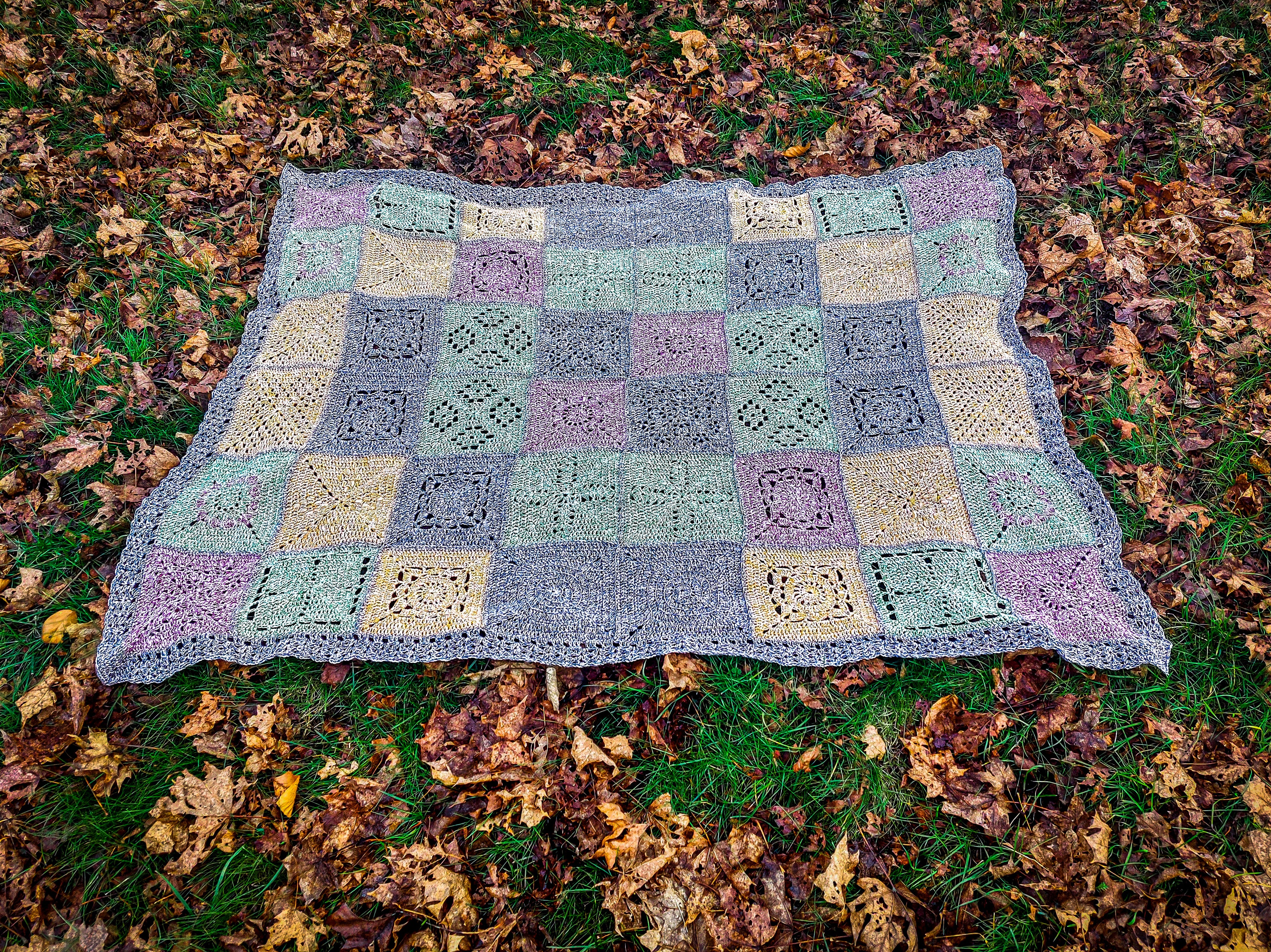 Granny Square Decke häkeln "Sweet Dream", PDF