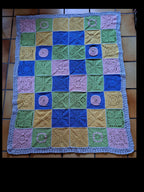 Häkelset Granny Square Decke häkeln
