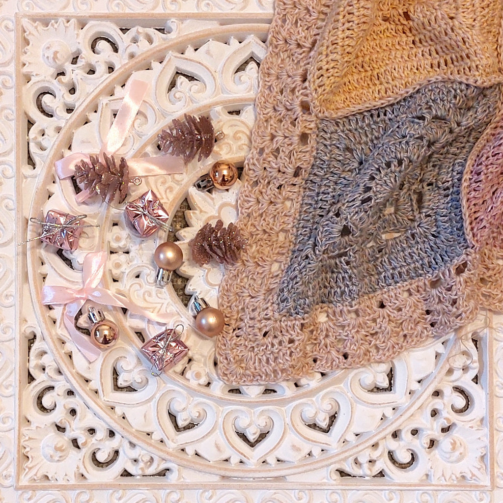 Häkelset Granny Square Decke häkeln