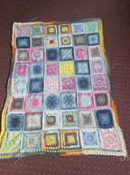 Häkelset Granny Square Decke häkeln