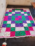 Häkelset Granny Square Decke häkeln