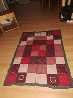 Häkelset Granny Square Decke häkeln