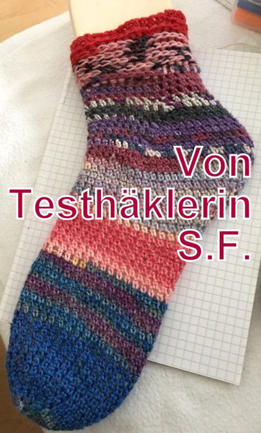 PDF Häkelanleitung Socken "Häkelsocke No.2"
