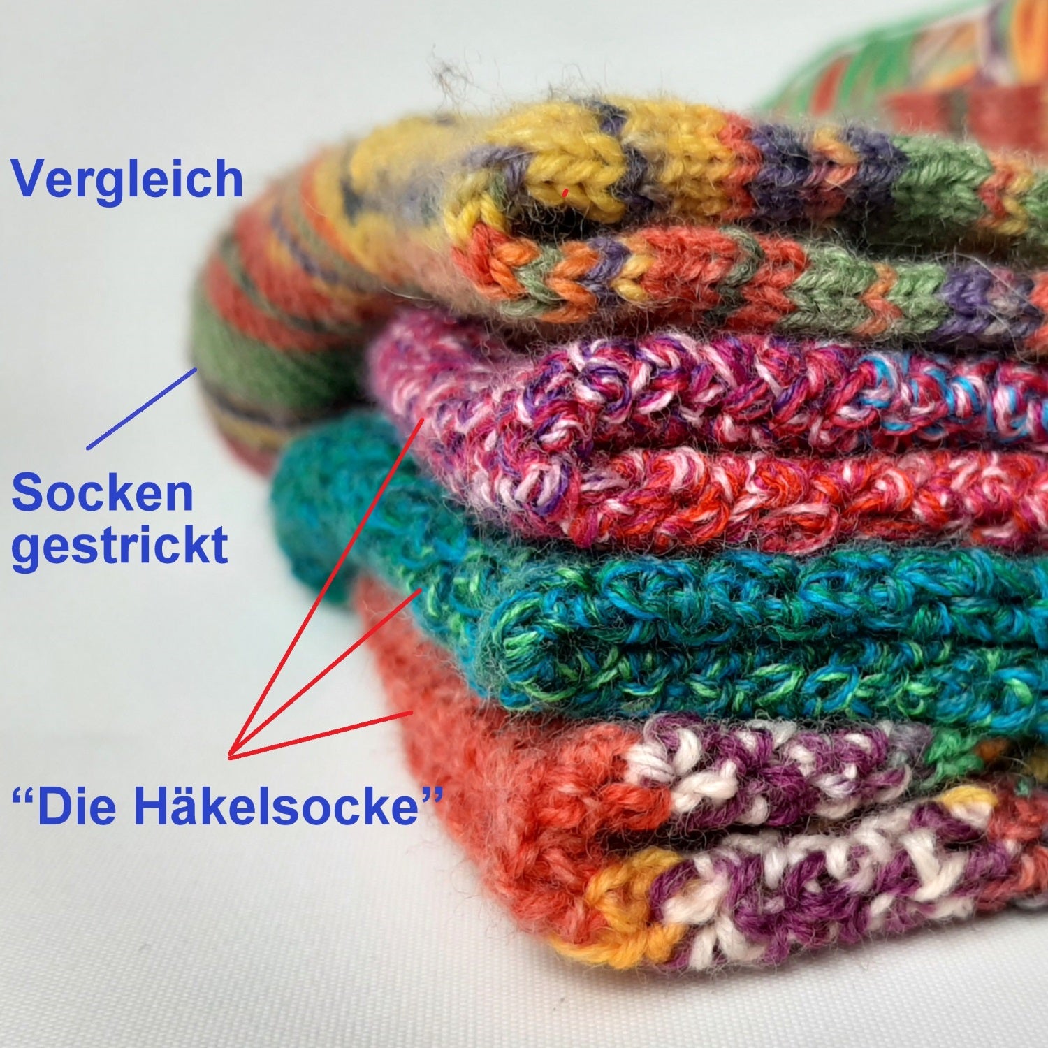 PDF Häkelanleitung Socken "Häkelsocke No.2"