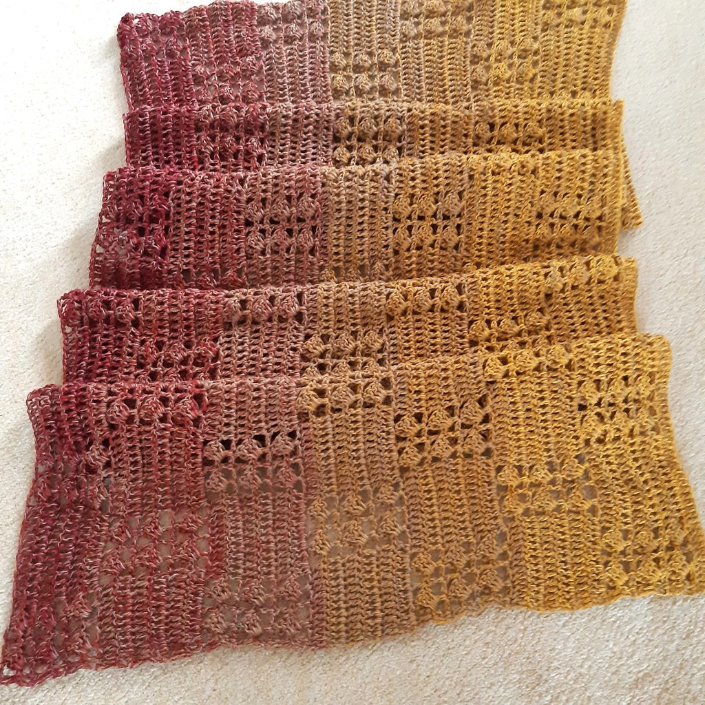 Leichter Schal oder Loop "Primavera", Möbius, häkeln