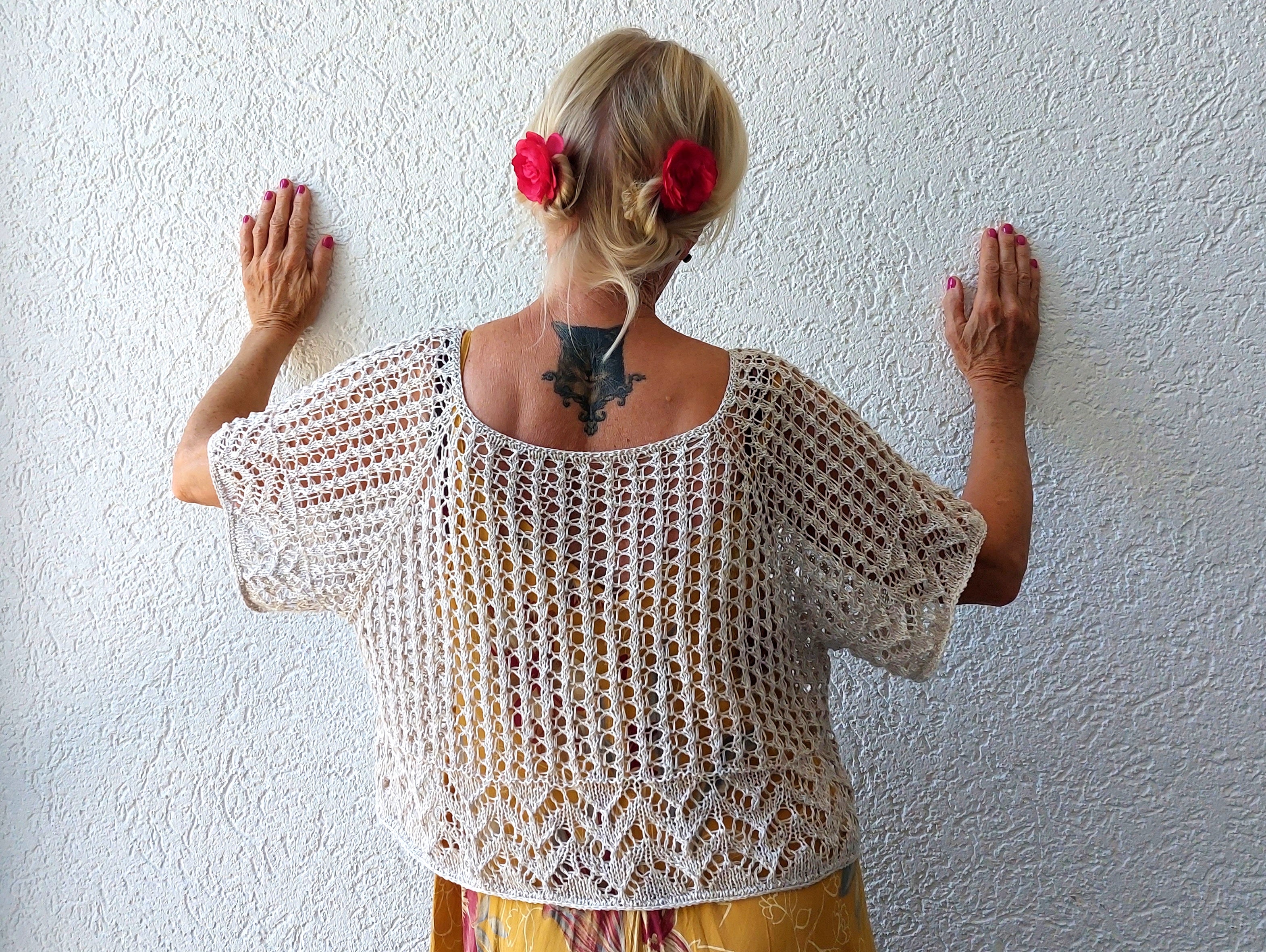 Strickset Oberteil "Wedding Day", Raglan von oben