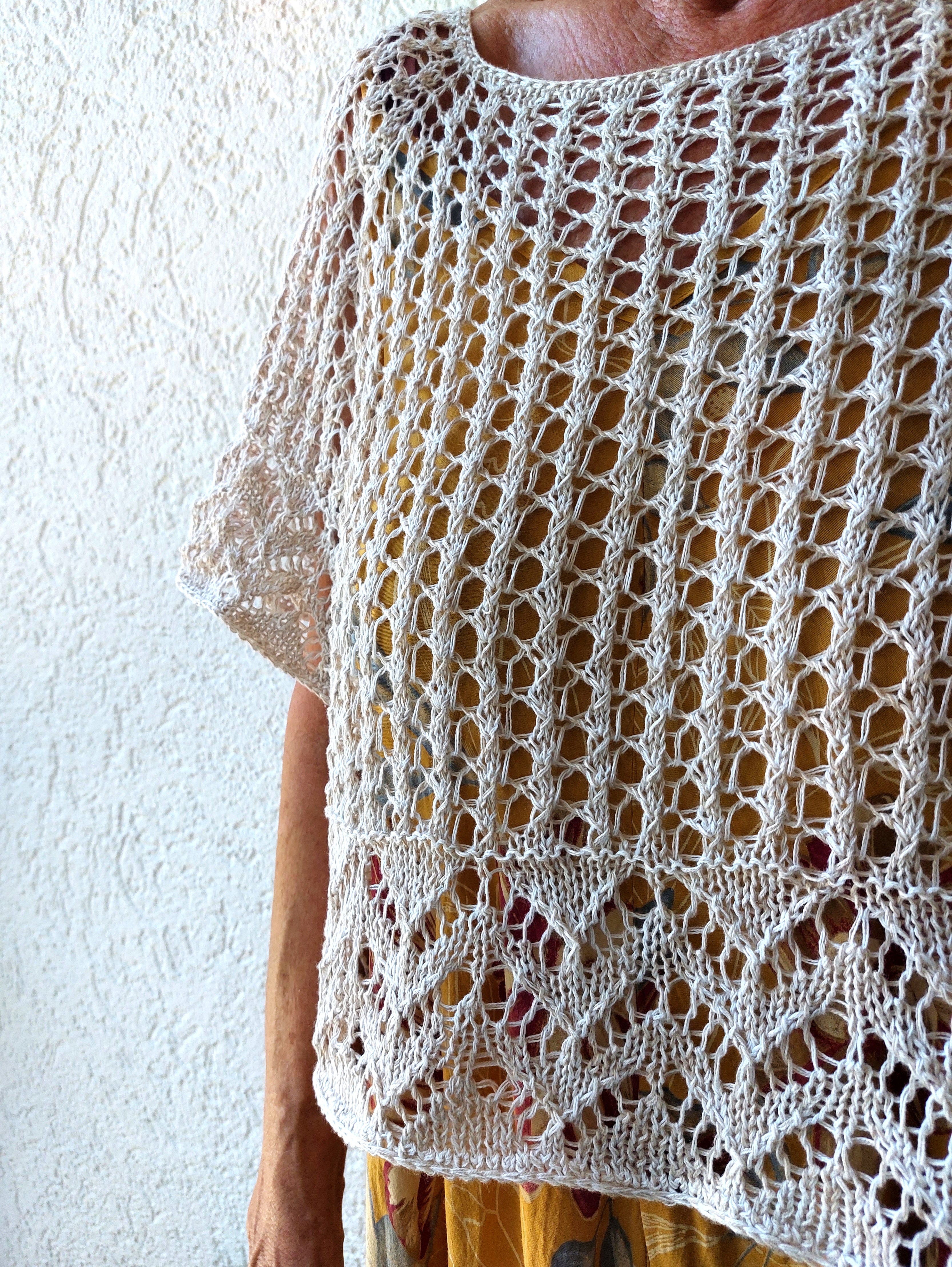 Strickset Oberteil "Wedding Day", Raglan von oben