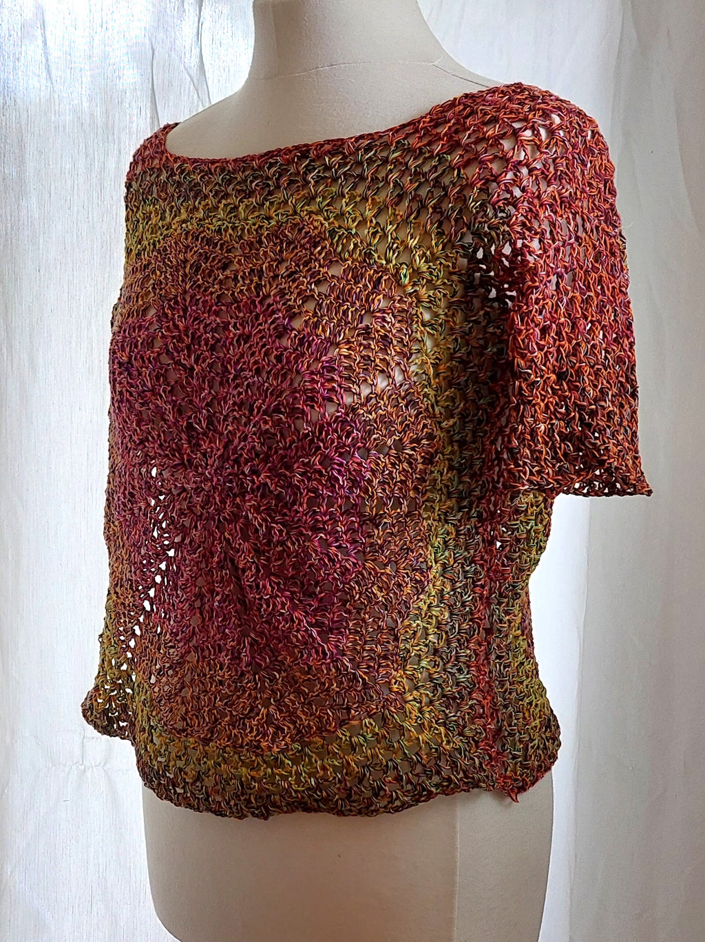 Häkelanleitung Oberteil, Tunika "Sunny Day", PDF