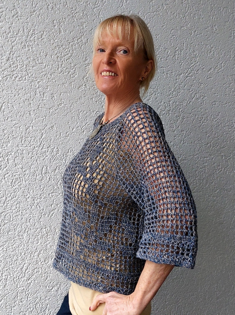 PDF Häkelanleitung Sommershirt "Blumenmadl"