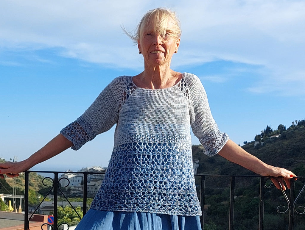 PDF Häkelanleitung Shirt, Tunika "Sun Dance"