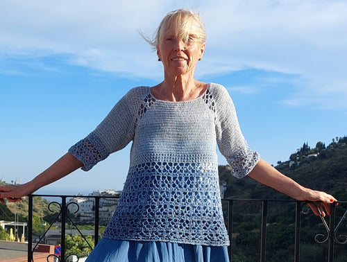 PDF Häkelanleitung Shirt, Tunika "Sun Dance"