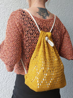 Rucksack, Sportbeutel, "To Go", häkeln