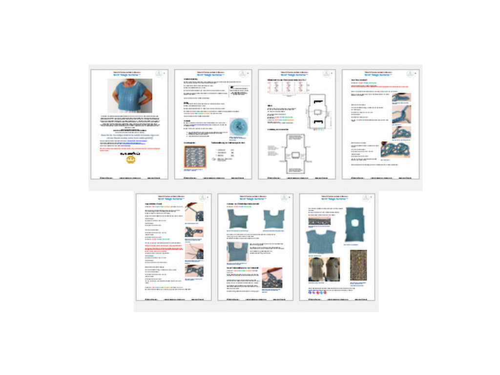 Häkelanleitung Shirt, Tunika "Magic Summer", PDF