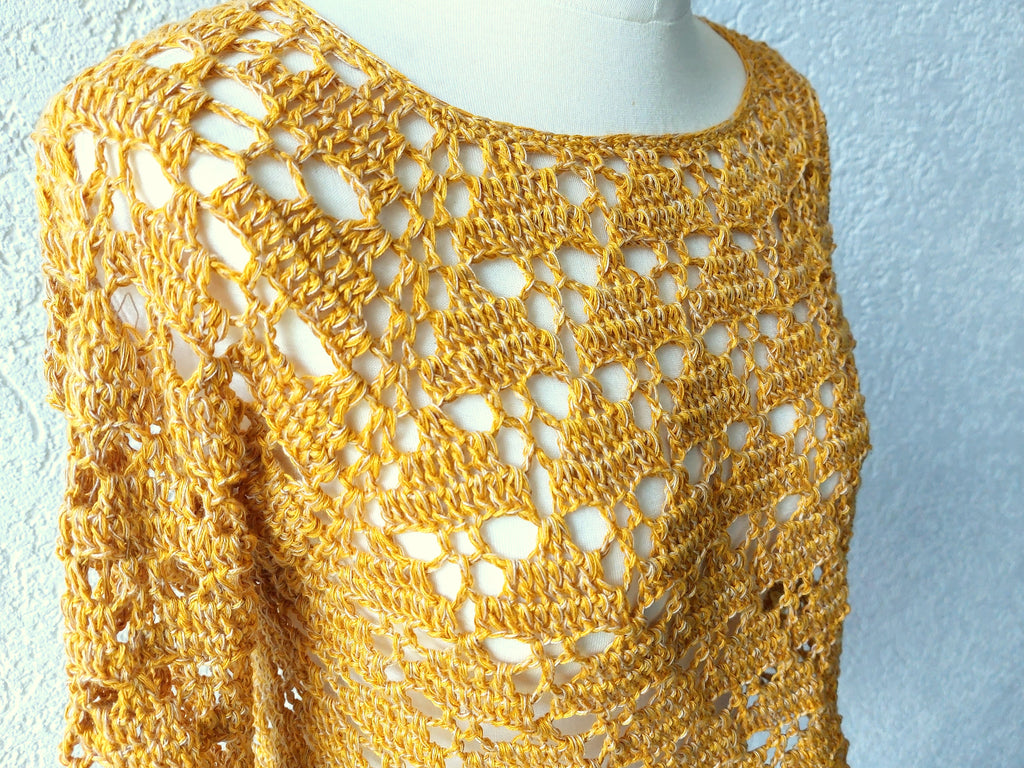 Häkelanleitung Oberteil, Tunika "Florenza", PDF