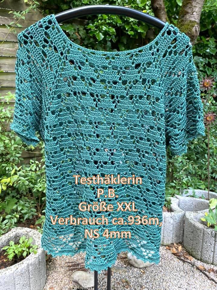 Häkelanleitung Oberteil, Tunika "Florenza", PDF