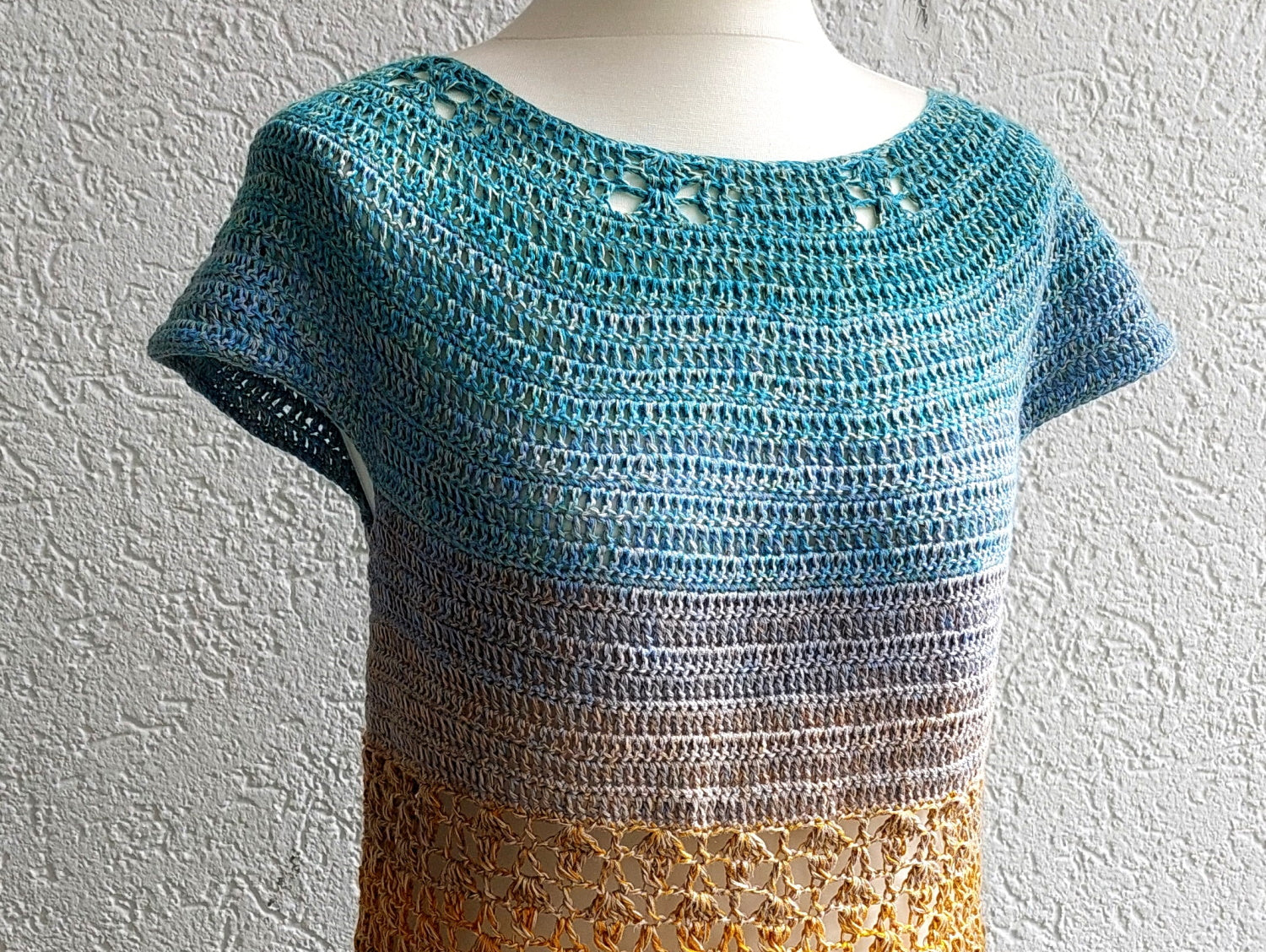 Häkelanleitung Shirt, Tunika "Frühlingsduft", PDF