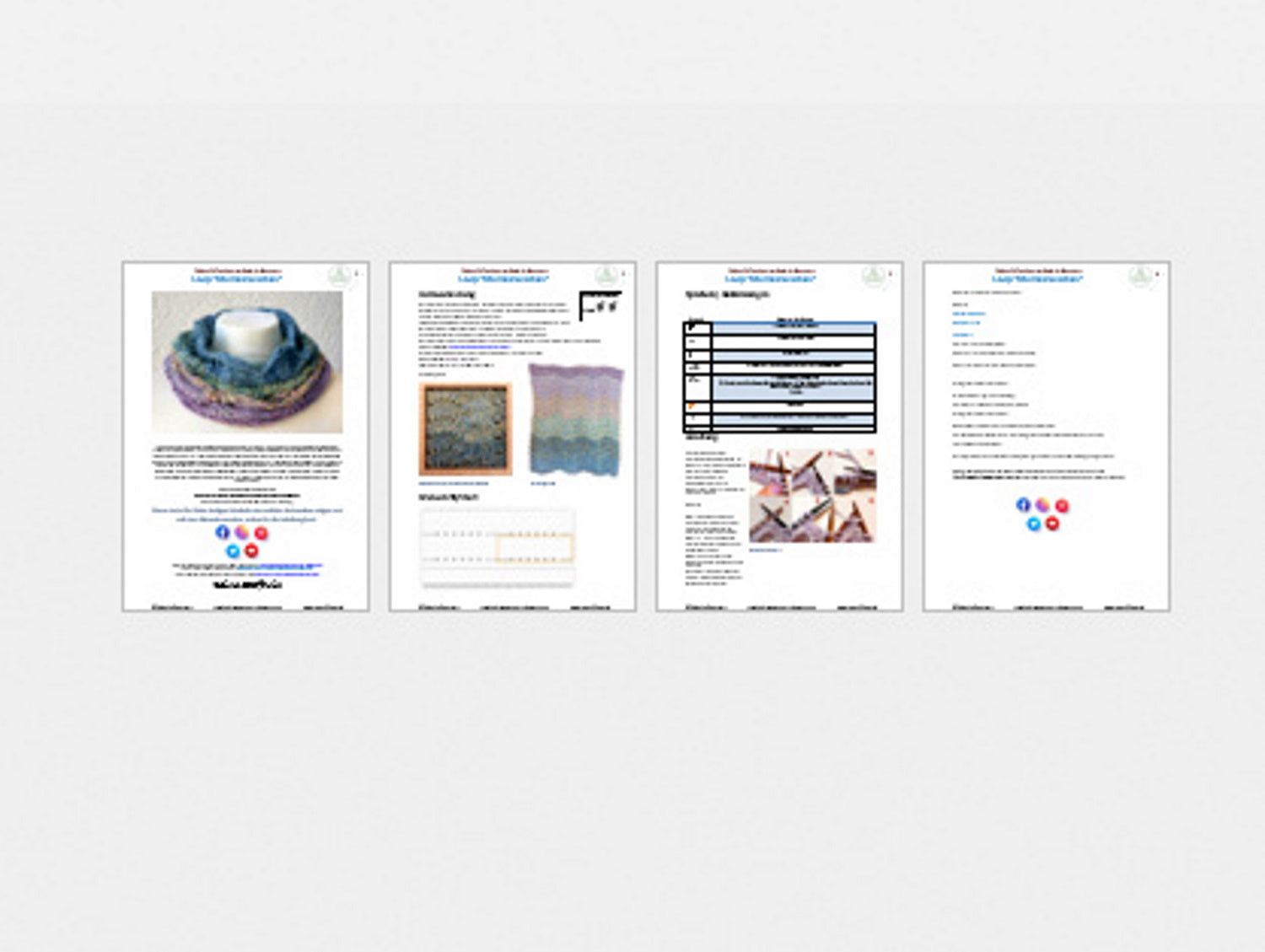 Strickanleitung Loop "Meeresrauschen", PDF