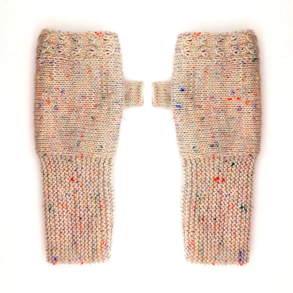 Armstulpen "Zuckersüß", quer gestrickt, alle Größen