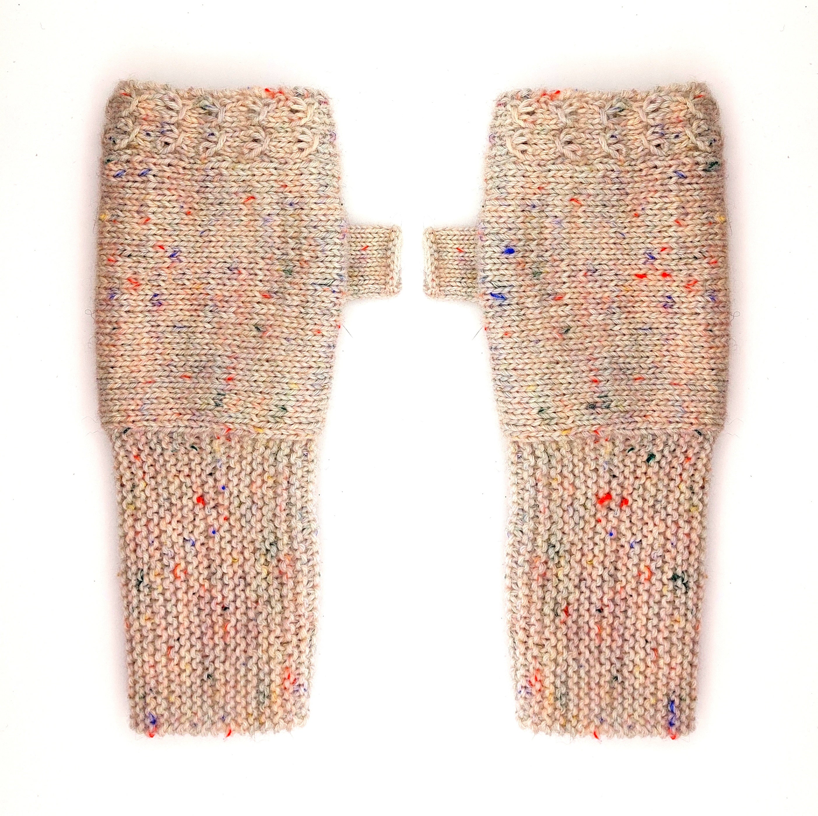 Armstulpen "Zuckersüß", quer gestrickt, alle Größen