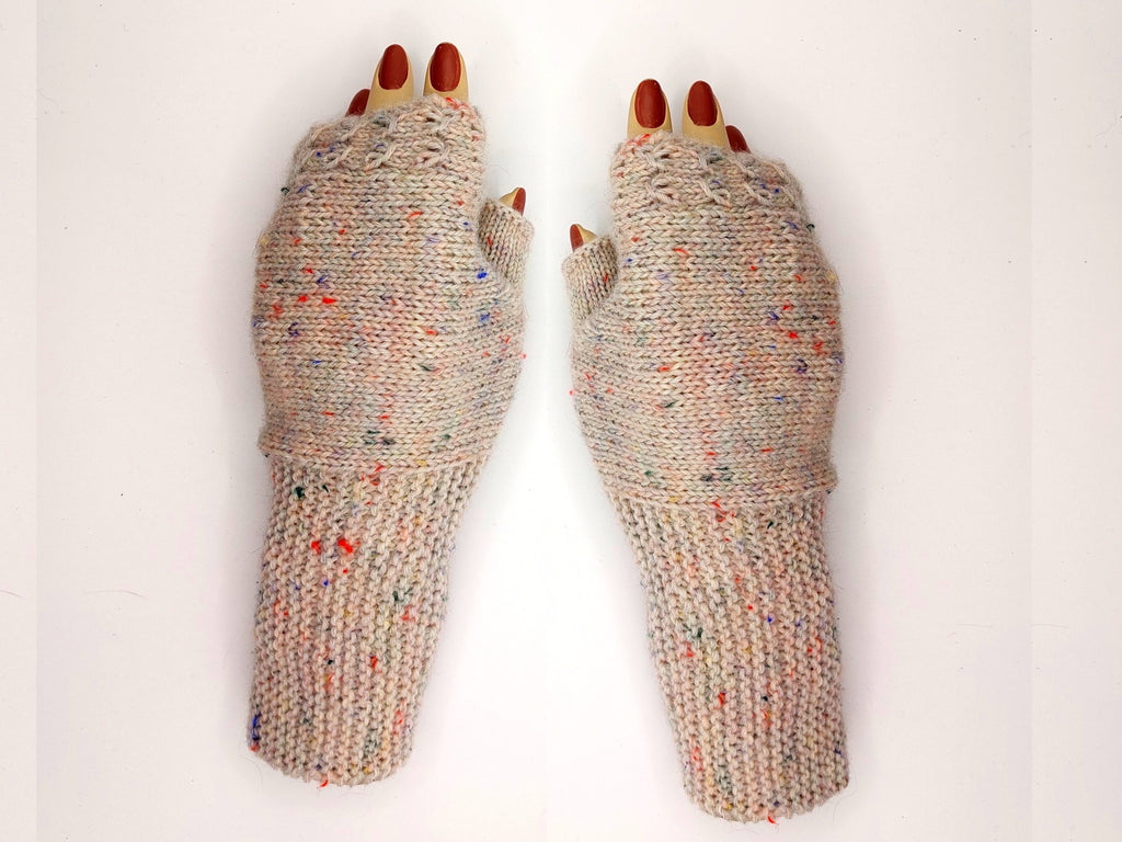 Armstulpen "Zuckersüß", quer gestrickt, alle Größen