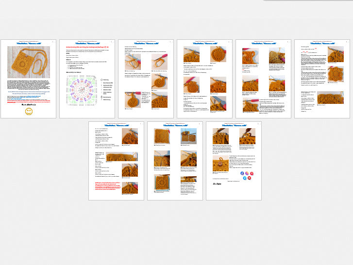 Kleine Tasche "Komm mit", Geschenk, häkeln