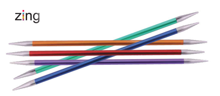 KnitPro Zing Strumpfstricknadeln  15cm lang