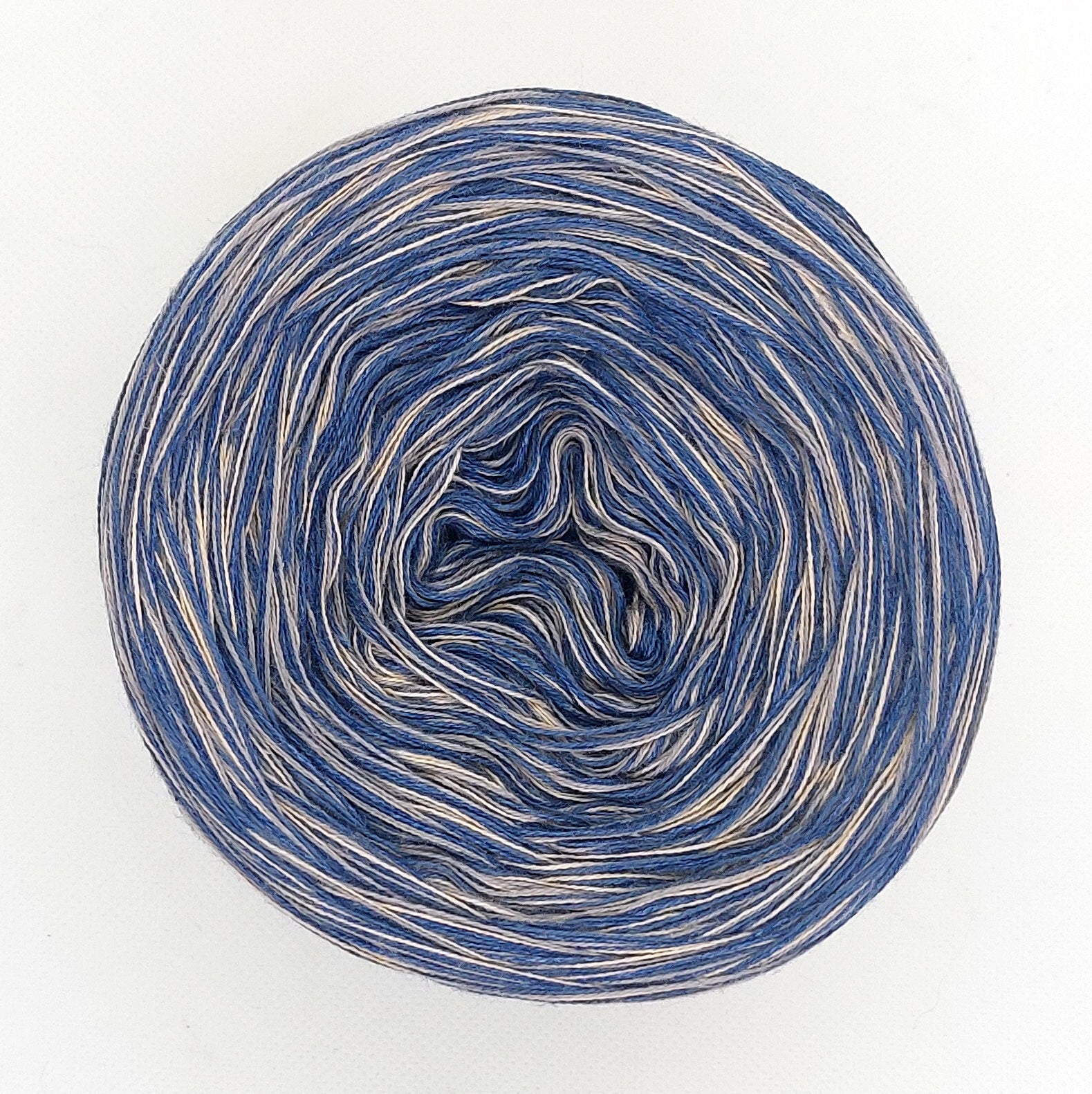 Bobbel "Blau Pause" 4-fädig meliert